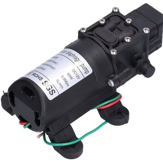 Sonew 12V 60W Vattentrycksmembranpump, självsugande sprutpump