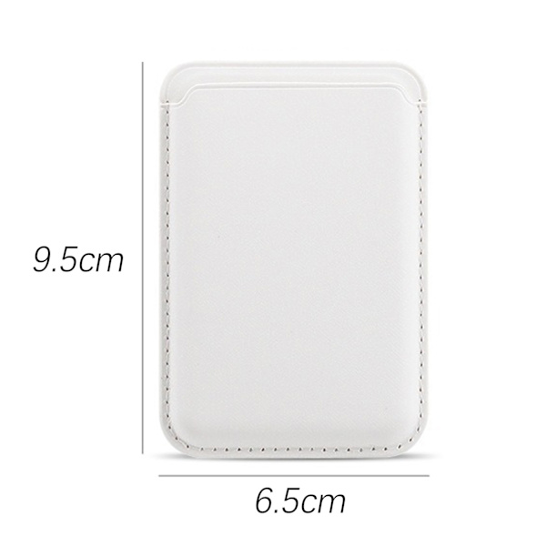 Magnetisk kortholder til iPhone Hvid White