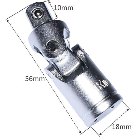 3/8\" Universalled til skraldenøgletoppe retvinklet adapter - C2181