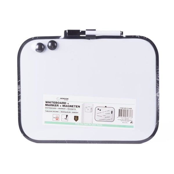 Whiteboard med pen og magneter