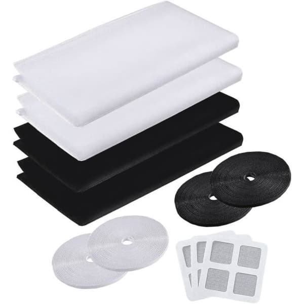 Myggenet - 4 stk. - 1,5 * 2m - Polyester - Justerbart - Hvidt