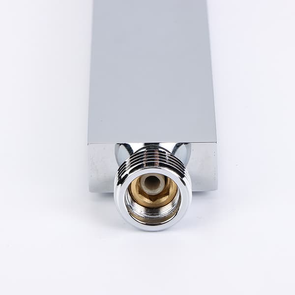 Rektangulær Kobberbelagt Lige Front Monobloc Brusehoved Håndbruser - 219*35*15mm