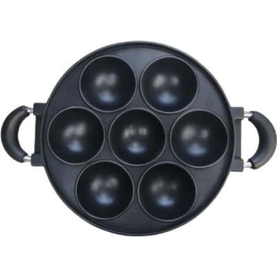 Bageform - Kageform i støbejern - 7 huller - Non-stick - 26 cm