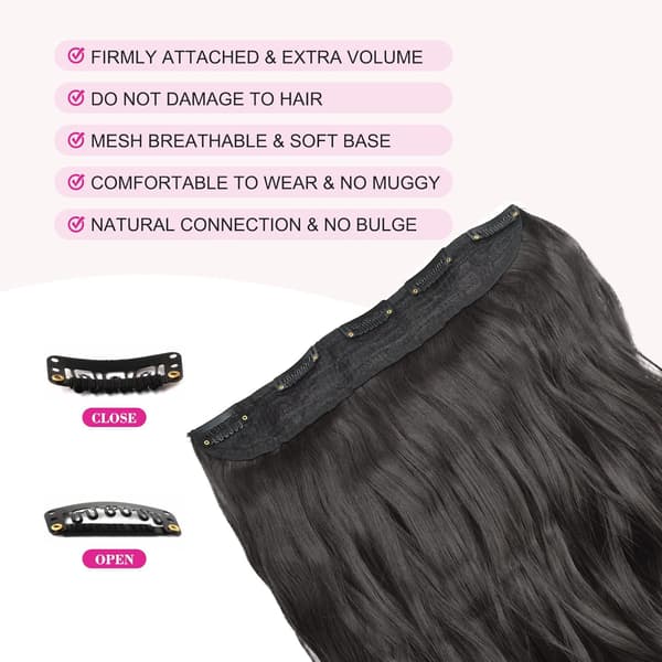Seamless Wave Wig, Natural Fluffy Wigs LightBrown