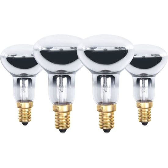 Förpackning med 4 E14 lavalampor, reflektorlampor, 220-230V, 30W, R39 E14