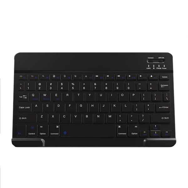 Trådløst Bluetooth-tastatur - 10-tommer Genopladeligt Sort White