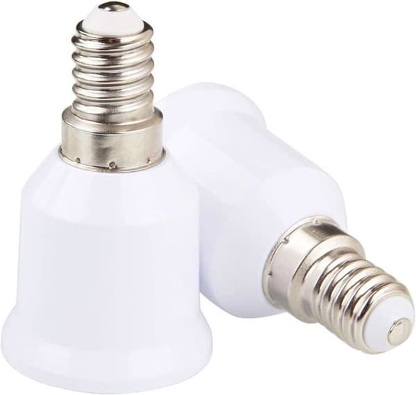 15 stycken E14 till E27 sockeladapter, lampbas sockelomvandlare, glödlampssockeladapter