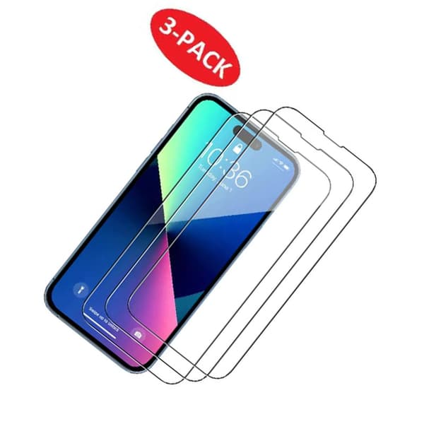 iPhone 14 -näytönsuoja karkaistusta lasista (3 kpl:n pakkaus)