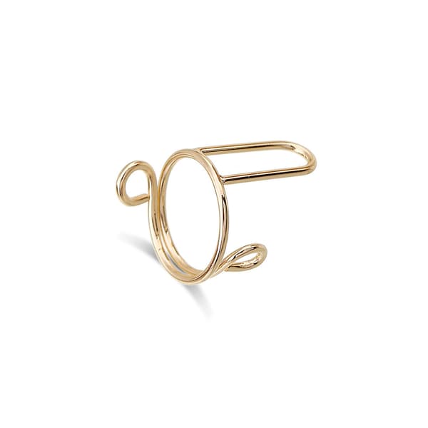Removable Nail Rings for Acrylic Nails, 10 pcs Gold