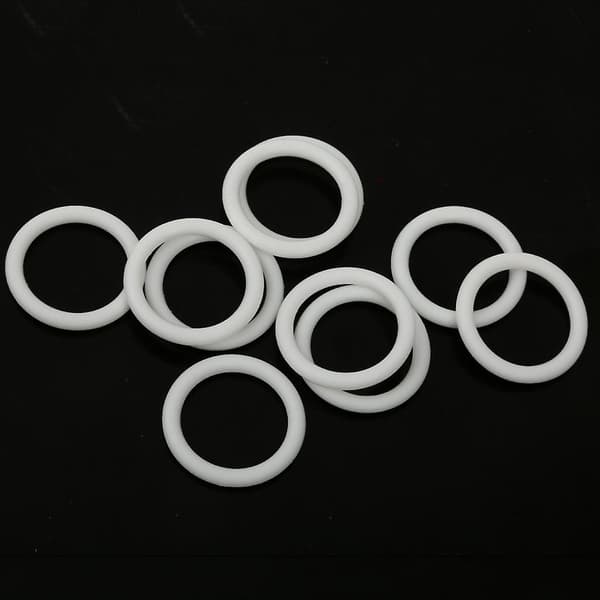 20 stycken Silikon Napphållare Adapter O-ring Dummy Ring Vit