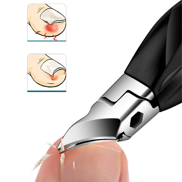Angled Nail Clippers with Extended Handle for Ingrown Nails - Precision Podiatry Tool