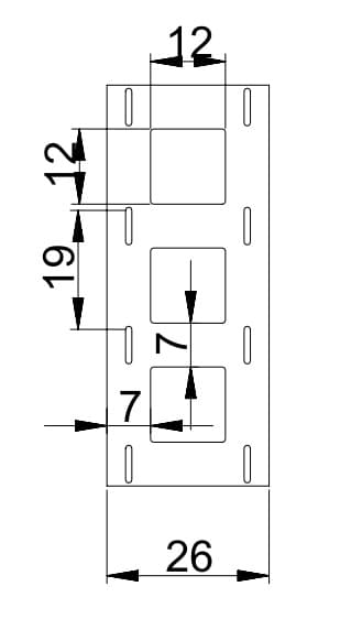 Batteri Nikkelstripe -2P - 5 meter rull M S