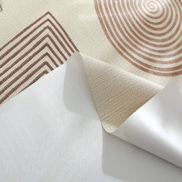 Vanntett rektangulær PVC-duk, 140 x 220 cm plastduk, flekk- og oljebestandig, beige