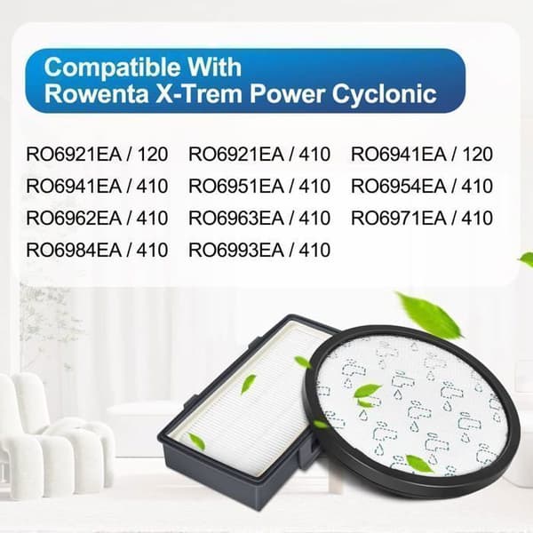 Filtre til Rowenta X-Trem Power Cyclonic RO6984EA RO6941EA RO6963EA RO6921EA RO6971EA (Model RO69XX)