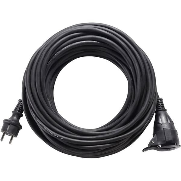 EXF1016RN7251IP-PX Forlængerledning, 3000 W, 230 V, Sort, 10 m
