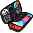 Etui til Nintendo Switch 2, hårdt bæreetui med stødsikker pose og plads til 10 spilpatroner