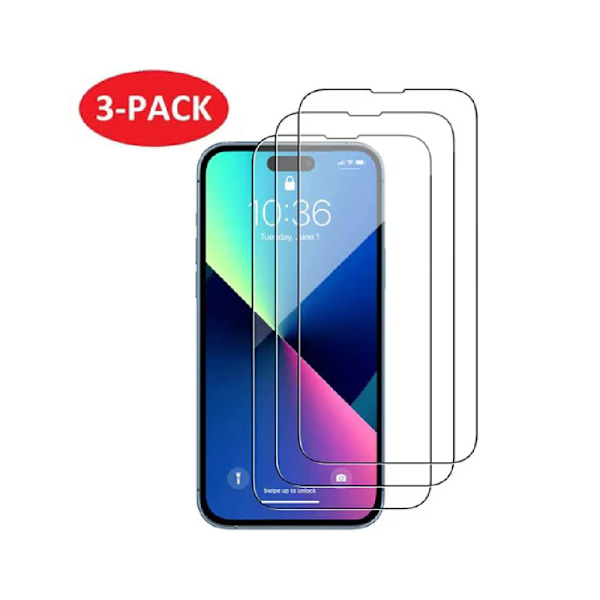 iPhone 14 Screen Protector in Tempered Glass (3-pack)