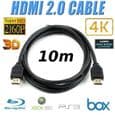 TV DVD KAAPELI HDMI 2.0 10m 3D 4K UltraHD 2060p musta