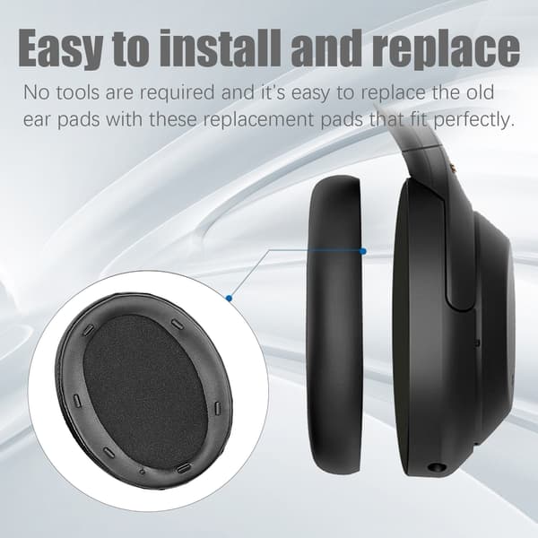 WH-XB910 Headset- ørepuder, Ørepuder 1 par Sort Sony WH-XB910N