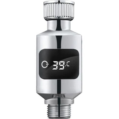 Duschvattentermometer med känslig sensor och digital LED-display, känslig vattenkranstemperatursensor för badrum