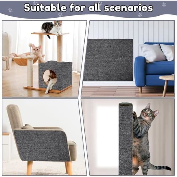 Anti-ripe kattsofabeskytter 40×200cm, kattsofa-klorestativ, kattklorestativ, klorematte, selvklebende sofaklorestativ