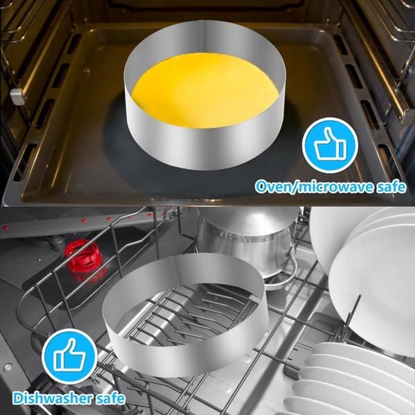 Bakeformer 10/15/20 cm - Rustfritt stål - Non-stick - Stablebare