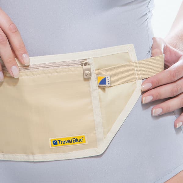 Pengekat, RFID-beskyttet, mix farve Beige & Sort