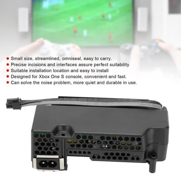 Intern strømforsyning, strømforsyning til Xbox One S/Slim, udskiftningsstrømkort AC-adapter