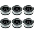 Nylon trimmerspole - Black & Decker - A6481 A6485 - Pakke med 6 - 10 m - Erstatning til trimmere