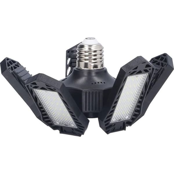 120W Foldbar LED Loftslampe - 6500K - 5 Foldbare Paneler - Justerbar Vinkel