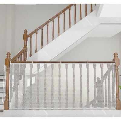 Sikkerhedsnet 300x90 cm - Robust - Justerbart - Hvidt