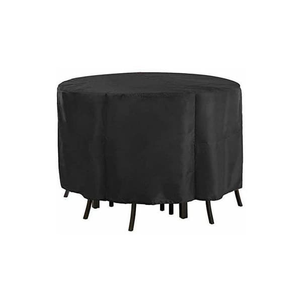 Havebordsdækken - LARGEIGHT - Rundt - 142 x 68 cm - UV-resistent - Vandtæt
