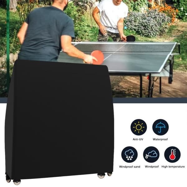 Bordtennisovertræk - Grå - Holdbart - Vandtæt - 165 x 70 x 185 cm
