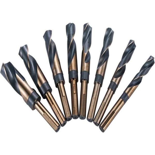 HSS borrset med reducerat skaft, 8 delar, 14-25 mm snabbstålsborrar, 1/2\" skaft