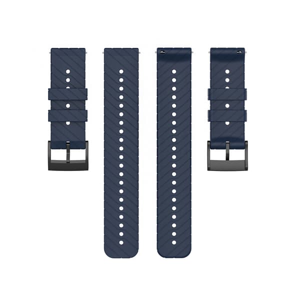 Silikoninen twill-pidennetty mallinen kellonranneke Garmin Forerunner 22mm sininen