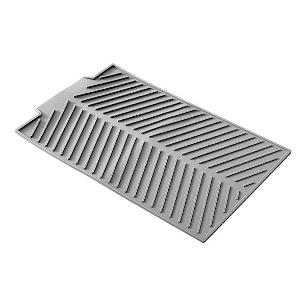 Silicone Drying Mat for Kitchen Counter DarkGrey Grey