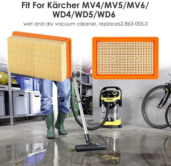 HEPA-filter til Kärcher NT25/NT35/NT45 2-pak