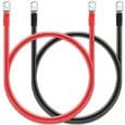 Batterikabel - 16 mm² (5 AWG) - 100 cm - Förtenta kopparringterminaler