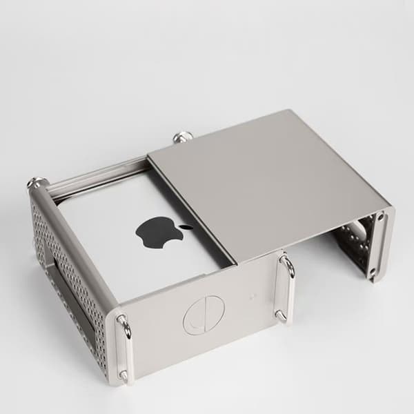 Suojakotelo ja teline Mac mini M4/Pro -mallille, hopea Silver