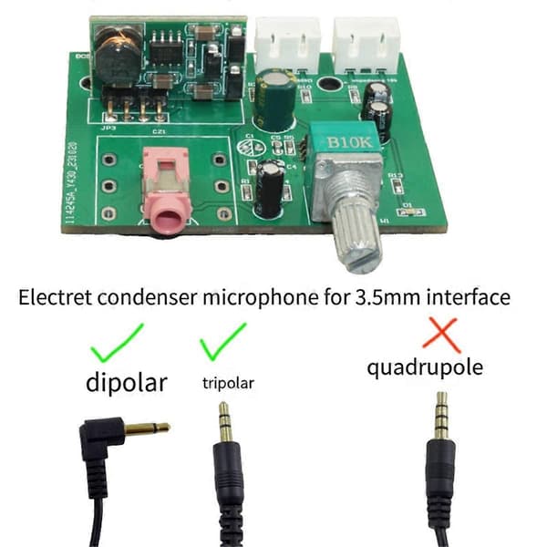 Dynamisk Mikrofon Kondensator Förstärkare Förförstärkare Mic Pickup Liten Signal Förstärkningskrets Mo