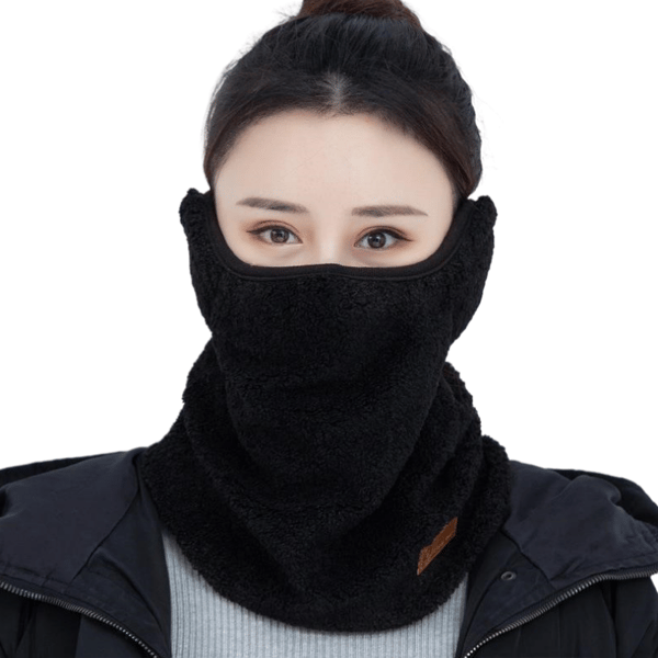 3-in-1 Electric Ski Mask for Winter - Windproof, Warm, and Comfortable Black Black