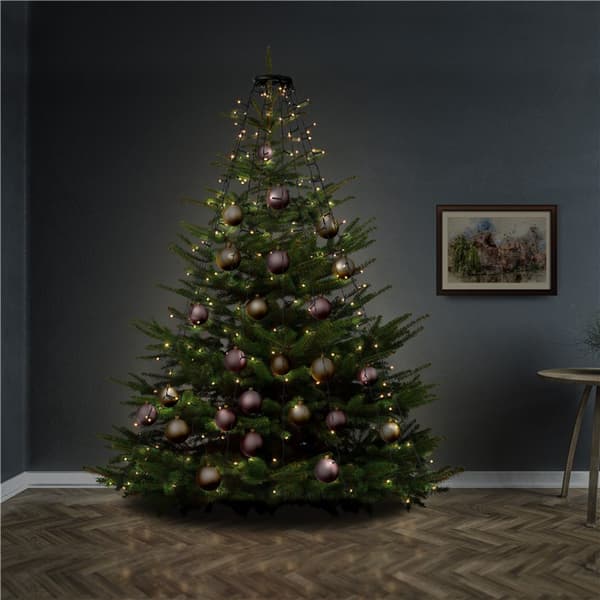 200 LED-juletræslys med ring, 8x 1,5 m