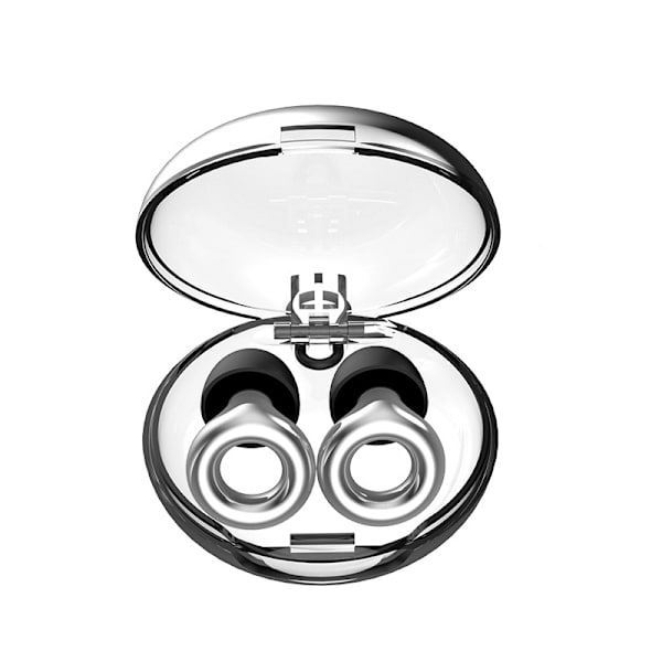 Noise-cancelling earplugs with handle Silver Silver