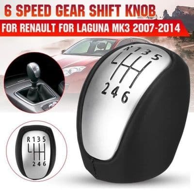 6-trins gearskifteknop manuel til Laguna Mk3 2007-2014