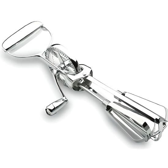 Handmixer i rostfritt stål - 4 blad - 32x13x8 cm - 308 g
