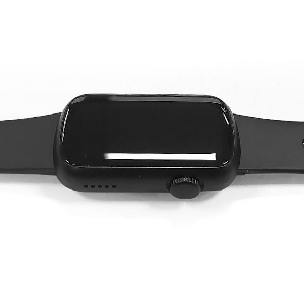 Smartwatch med pulsmåler, blodtryksmåler, søvnmonitor, skridttæller sort