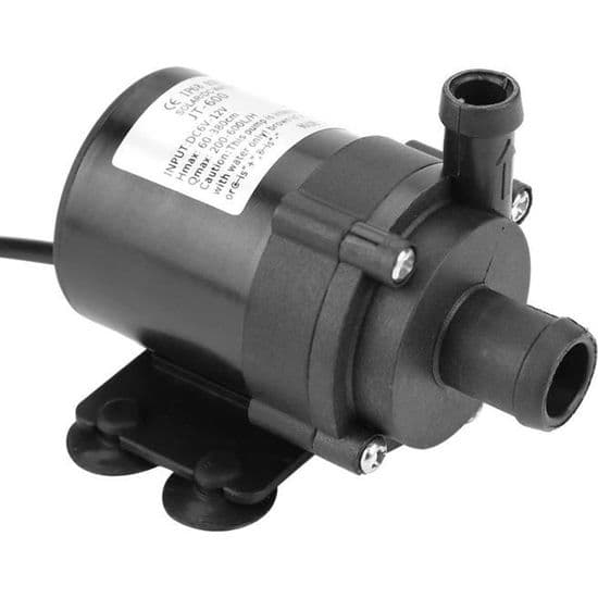 12V vattenpump, mini borstlös DC-vattenpump, 12V pump, -40℃ ~ 100℃, hög effekt, lågt ljud, miljövänlig