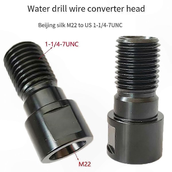 Adapter Connector, 1-1/4-7inch UNC til M22 til diamant kernebor