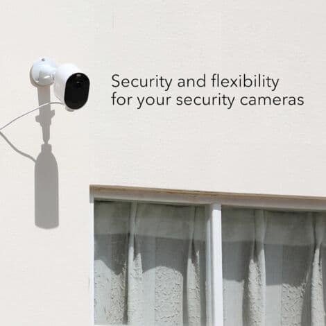 Arlo Smart säkerhetskamera väggfäste - Justerbart inomhus/utomhusfäste för Arlo-kameror och andra kompatibla modeller (3-pack, vit)