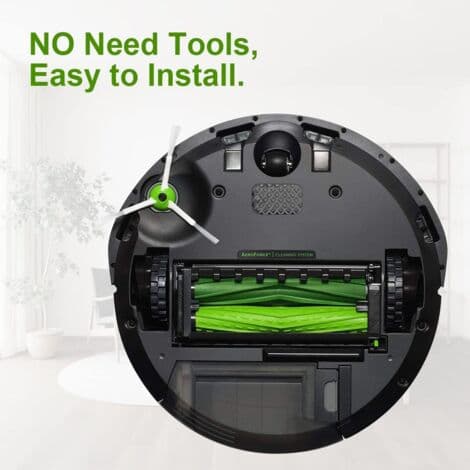 Udskiftning af hovedbørstetilbehør til iRobot Roomba i7 i7+ / i7 Plus E5 E6 E7 støvsugerreservedele med 4 gummibørster